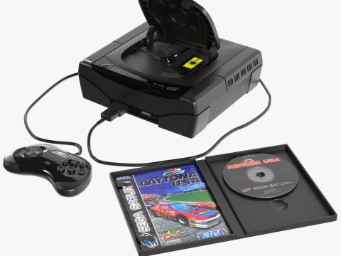 Sega Saturn 3D Model