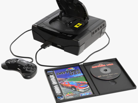 Segę Saturna Model 3D