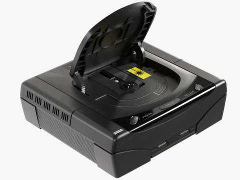 Segę Saturna Model 3D