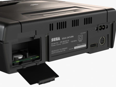 Segę Saturna Model 3D