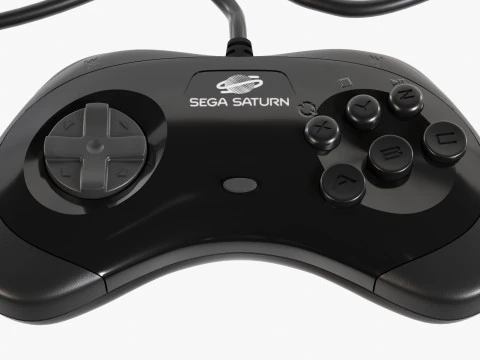 Segę Saturna Model 3D