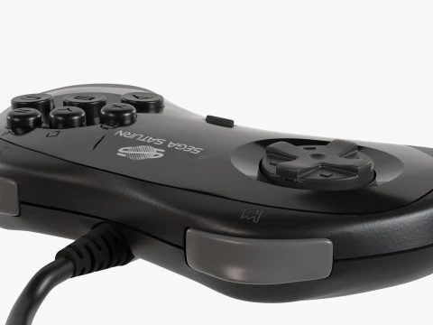 Segę Saturna Model 3D