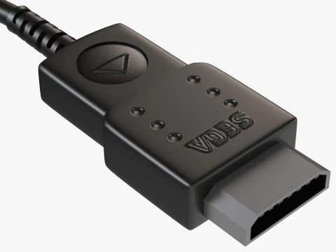 Segę Saturna Model 3D