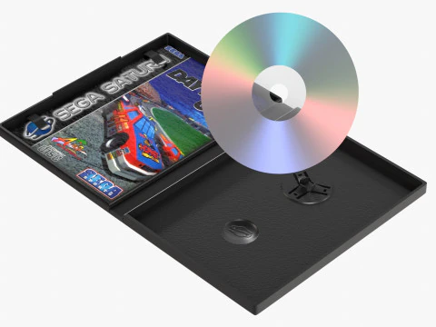 Segę Saturna Model 3D