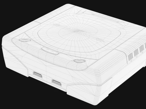 Segę Saturna Model 3D