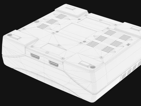 Segę Saturna Model 3D