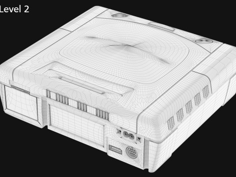 Sega Saturn 3D Model
