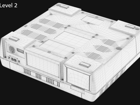 Sega Saturn 3D Model