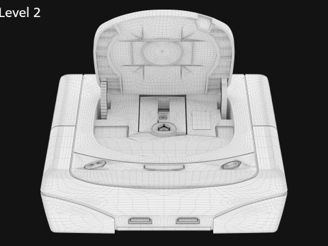 Segę Saturna Model 3D