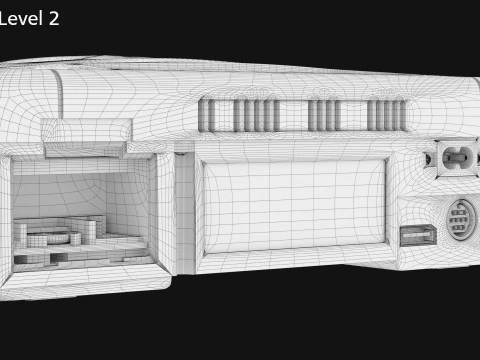 Segę Saturna Model 3D