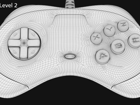 Sega Saturn 3D Model