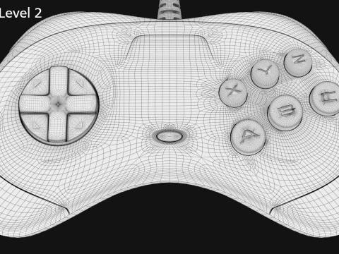 Segę Saturna Model 3D