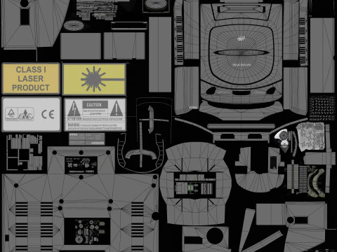 Segę Saturna Model 3D