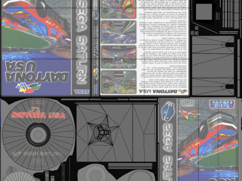 Sega Saturn 3D Model
