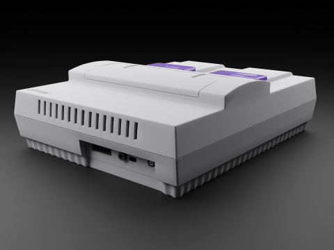 Super Nintendo Entertainment System SNES US Modèle 3D