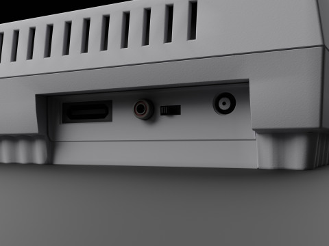 Super Nintendo Entertainment System SNES US Modèle 3D