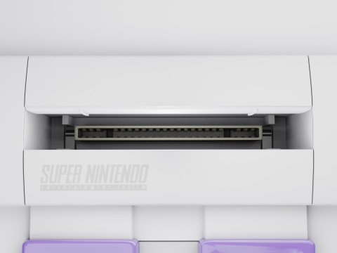 Super Nintendo Entertainment System SNES US Modèle 3D