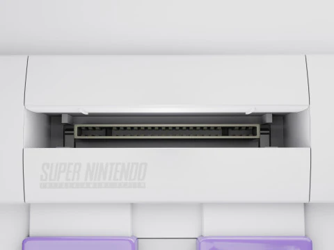 Super Nintendo Entertainment System SNES US 3D Model