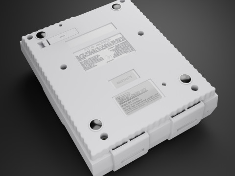 Super Nintendo Entertainment System SNES US Modèle 3D
