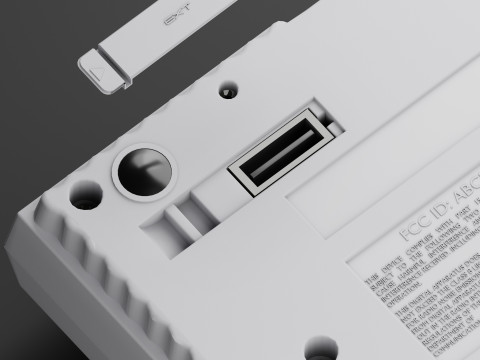 Super Nintendo Entertainment System SNES US Modèle 3D
