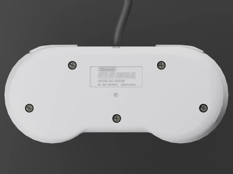 Super Nintendo Entertainment System SNES US 3D Model