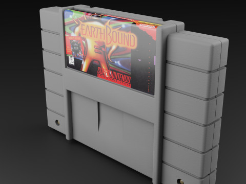 Super Nintendo Entertainment System SNES US Modèle 3D