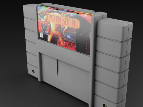 Super Nintendo Entertainment System SNES US 3D Model