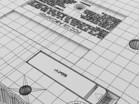 Super Nintendo Entertainment System SNES US 3D Model