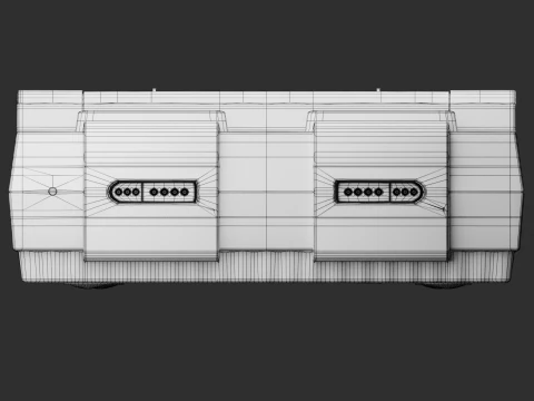 Super Nintendo Entertainment System SNES US 3D Model