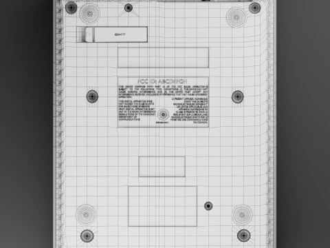 Super Nintendo Entertainment System SNES US 3D Model