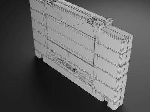 Super Nintendo Entertainment System SNES US 3D Model