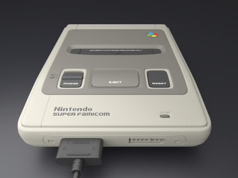 Super Nintendo Entertainment System SNES PAL - Super Famicom 3Dモデル