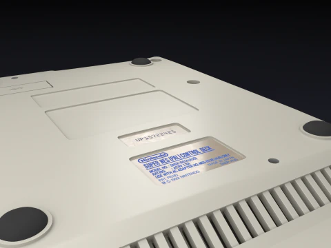 Super Nintendo Entertainment System SNES PAL - Super Famicom 3D Model