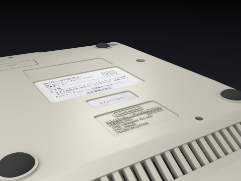 Super Nintendo Entertainment System SNES PAL - Super Famicom 3Dモデル