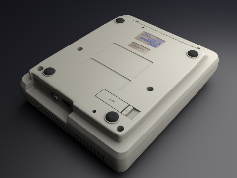 Super Nintendo Entertainment System SNES PAL - Super Famicom 3Dモデル