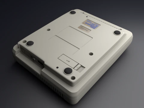 Super Nintendo Entertainment System SNES PAL - Super Famicom 3D Model