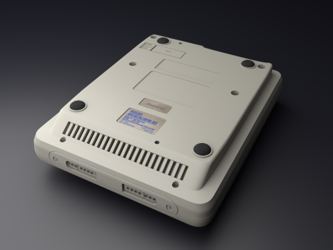 Super Nintendo Entertainment System SNES PAL - Super Famicom 3Dモデル