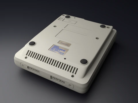 Super Nintendo Entertainment System SNES PAL - Super Famicom 3D Model