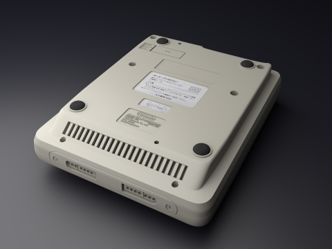 Super Nintendo Entertainment System SNES PAL - Super Famicom 3Dモデル