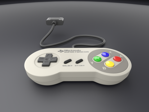 Super Nintendo Entertainment System SNES PAL - Super Famicom 3Dモデル