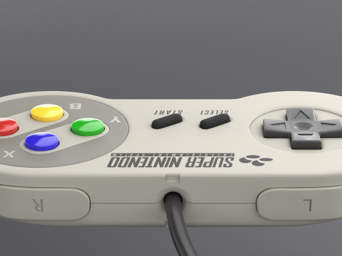 Super Nintendo Entertainment System SNES PAL - Super Famicom 3Dモデル