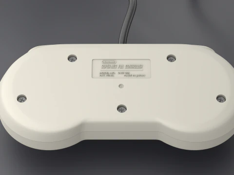 Super Nintendo Entertainment System SNES PAL - Super Famicom 3D Model