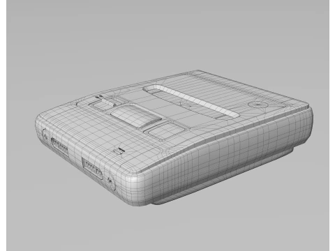 Super Nintendo Entertainment System SNES PAL - Super Famicom 3D Model