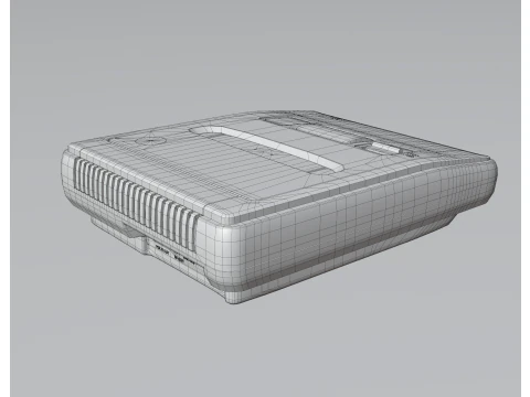 Super Nintendo Entertainment System SNES PAL - Super Famicom 3D Model