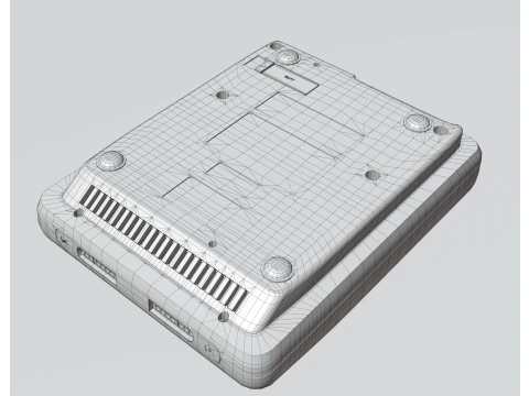 Super Nintendo Entertainment System SNES PAL - Super Famicom 3D Model