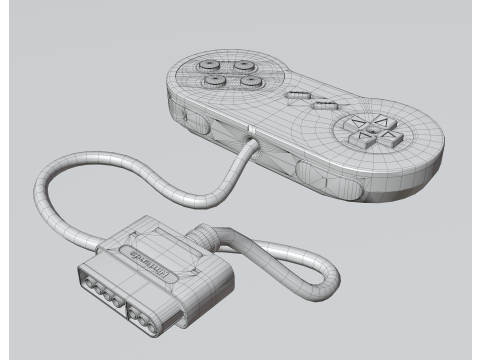 Super Nintendo Entertainment System SNES PAL - Super Famicom 3Dモデル