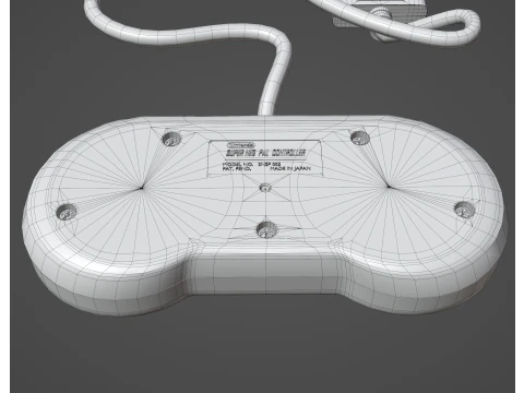 Super Nintendo Entertainment System SNES PAL - Super Famicom 3D Model