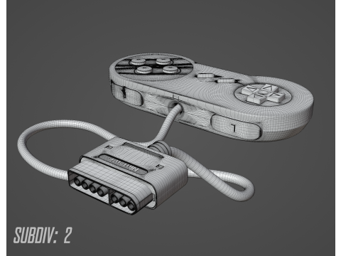 Super Nintendo Entertainment System SNES PAL - Super Famicom 3Dモデル