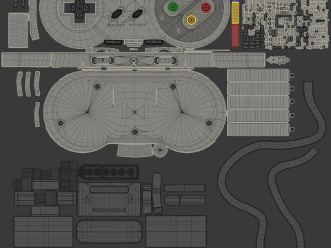 Super Nintendo Entertainment System SNES PAL - Super Famicom 3D Model