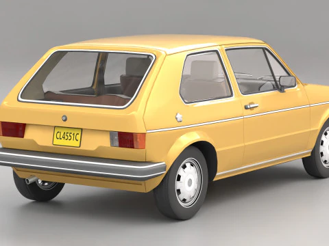 Old Hatchback Golf 3D Model